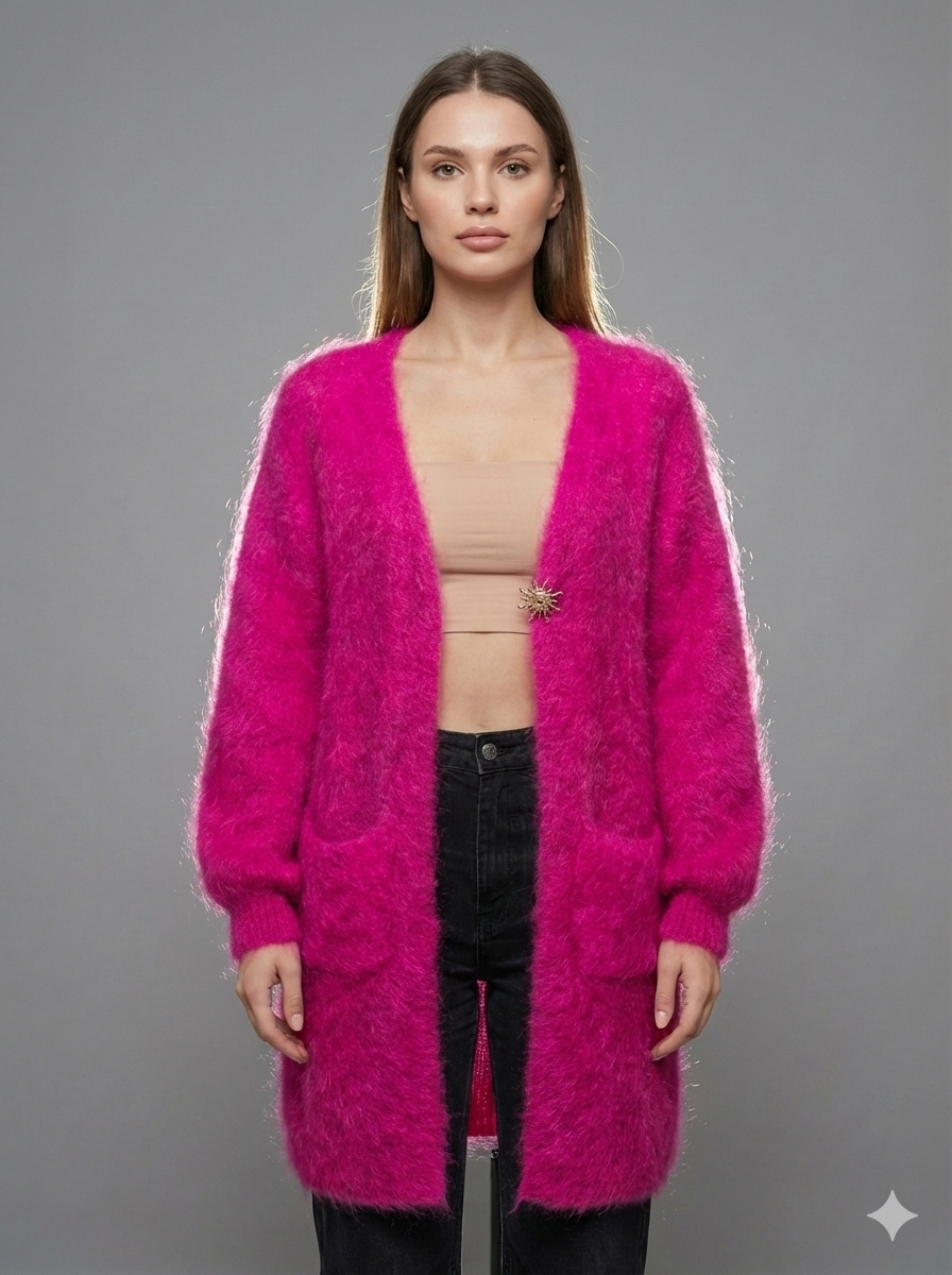 Baby Mohair long-Sleeve Cardigan Art.8189