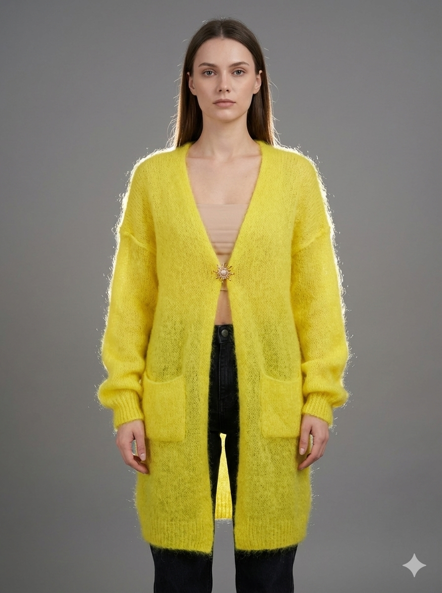 Baby Mohair long-Sleeve Cardigan Art.8189