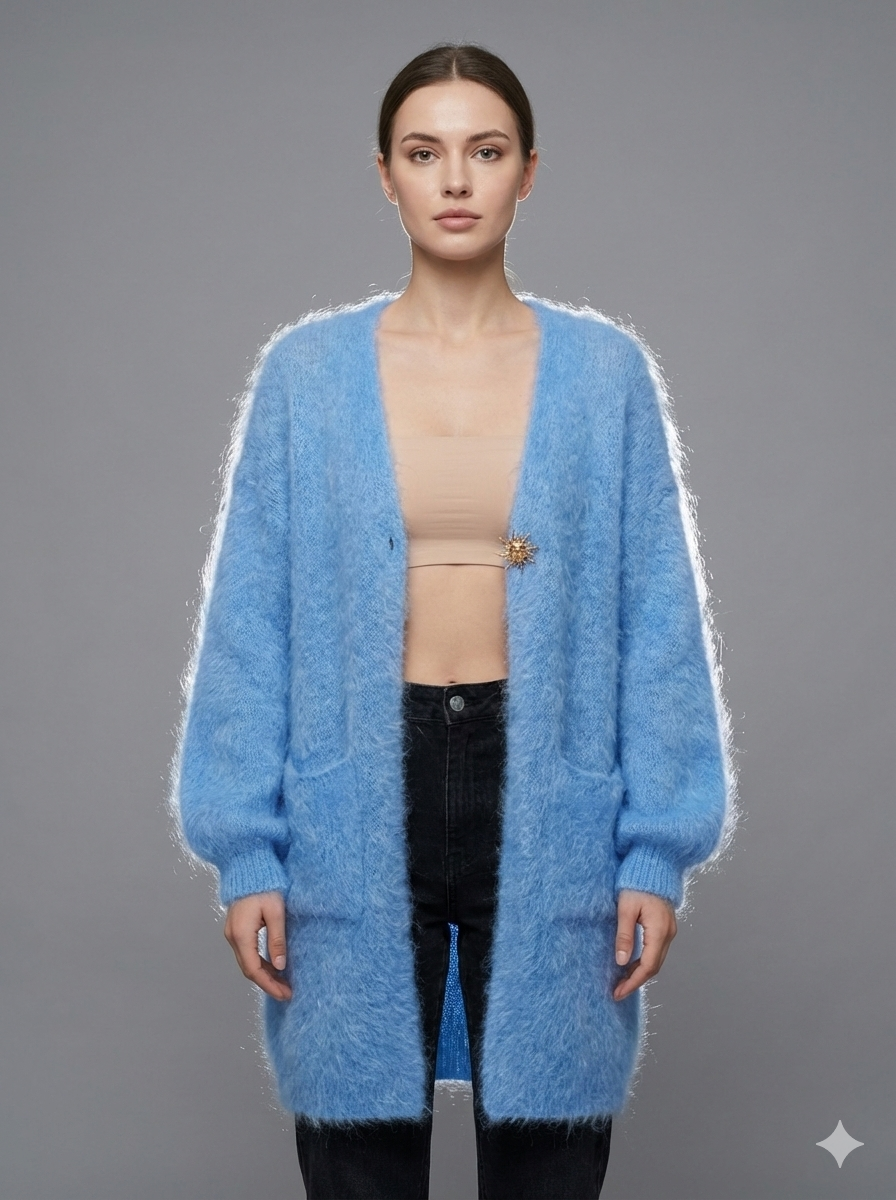 Baby Mohair long-Sleeve Cardigan Art.8189