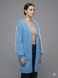 Baby Mohair long-Sleeve Cardigan Art.8189