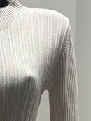 Long skirt sweater with fitted waist and long sleeves art.5201