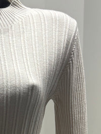 Long skirt sweater with fitted waist and long sleeves art.5201