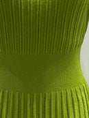 Long skirt sweater with fitted waist and long sleeves art.5201