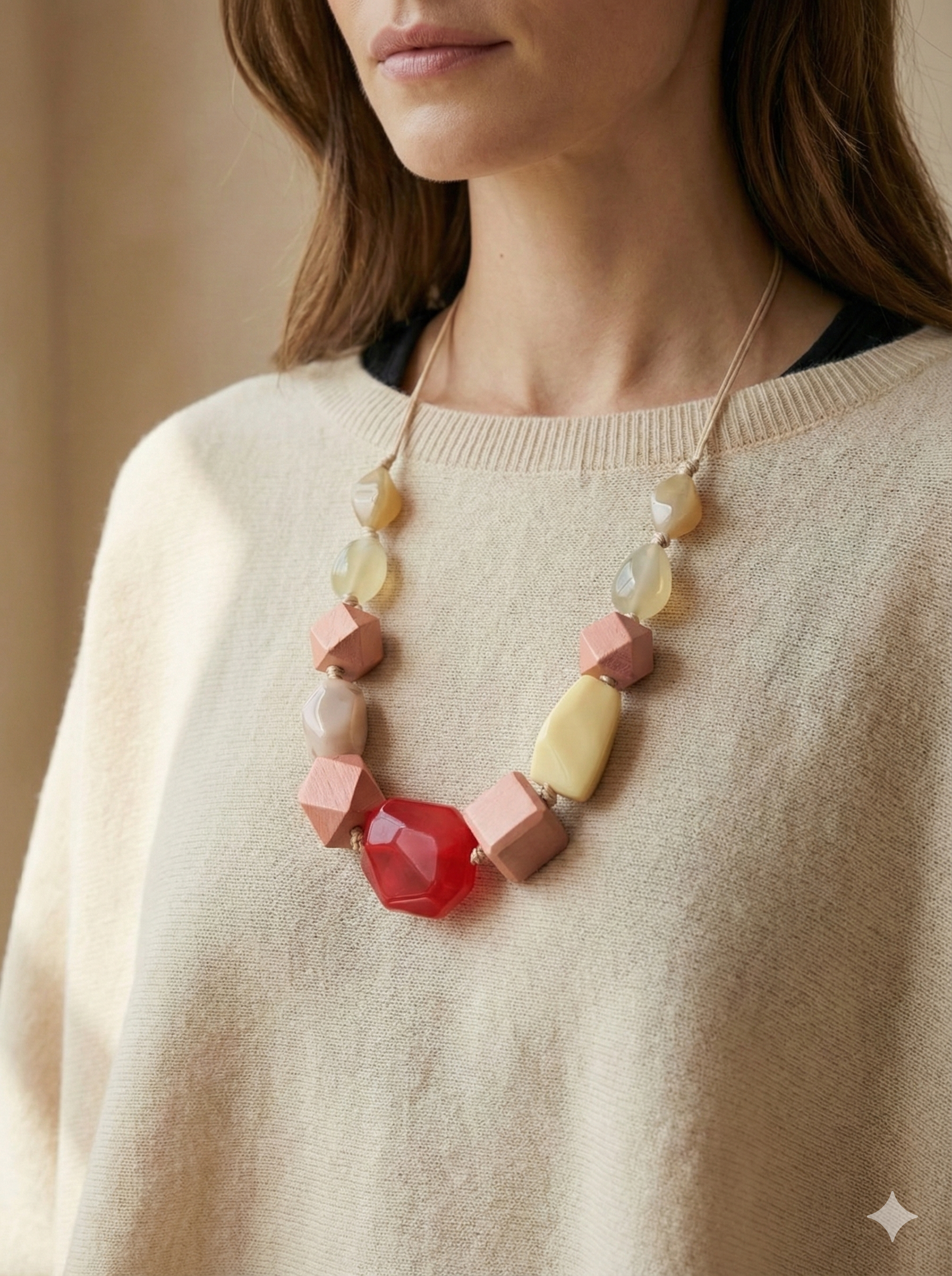 Sweater accessories, stone, wood, holiday style art.25012