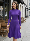 Long skirt sweater with fitted waist and long sleeves art.5201