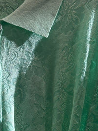 Spring/Summer Sweater, Jacquard, Polo Collar, Tie-Waist, Long, Button-Up Cardigan, art.6896