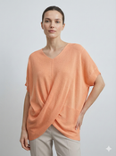 Short-sleeved,cross,  V-neck, casual. art.6806