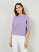Like alpaca Short-sleeved crew neck Suitable for early spring art.8862