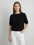 Like alpaca Short-sleeved crew neck Suitable for early spring art.8862