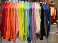 Like alpaca Short-sleeved crew neck Suitable for early spring art.8862