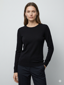 Crew-neck long sleeves base sweater rc063