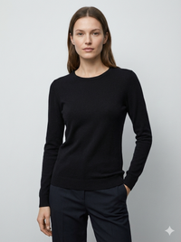 Crew-neck long sleeves base sweater rc063