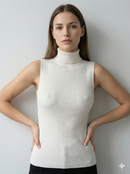 High-necked sleeveless base layer sweater  rc070