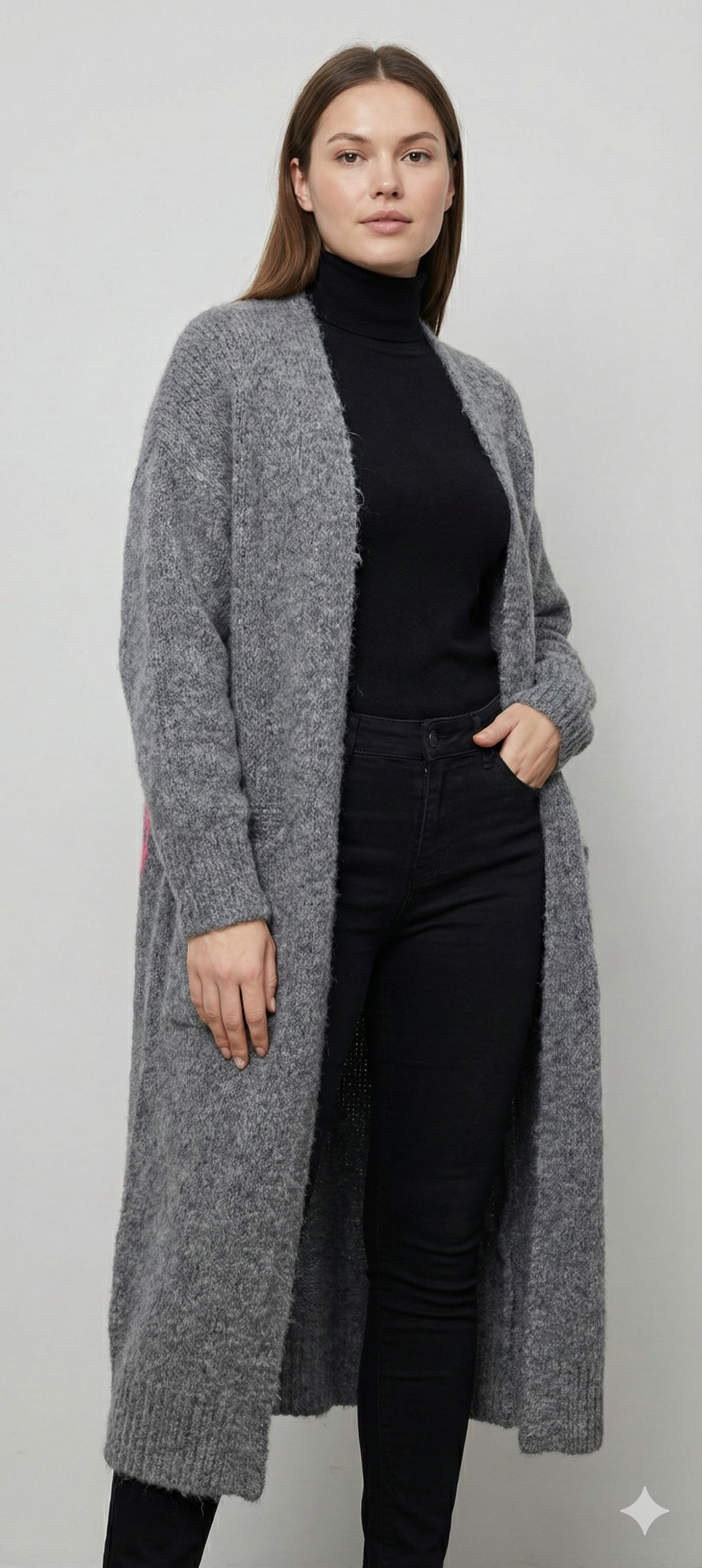 Horse. Jacquard pattern on the back. Sweater/Coat art. 21377