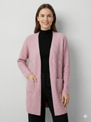 Long cardigan or knitted cardigan with pockets, highly elastic, perfect for early spring art na615