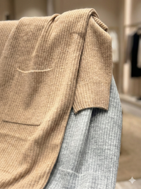 Long cardigan or knitted cardigan with pockets, highly elastic, perfect for early spring art na615