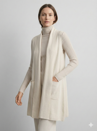 Women's Cardigan Sleeveless pocket art rc008