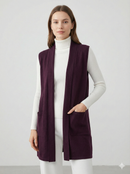 Women's Cardigan Sleeveless pocket art rc008