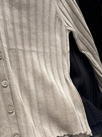 Lyocell linen V-neck cardigan sweater 92310