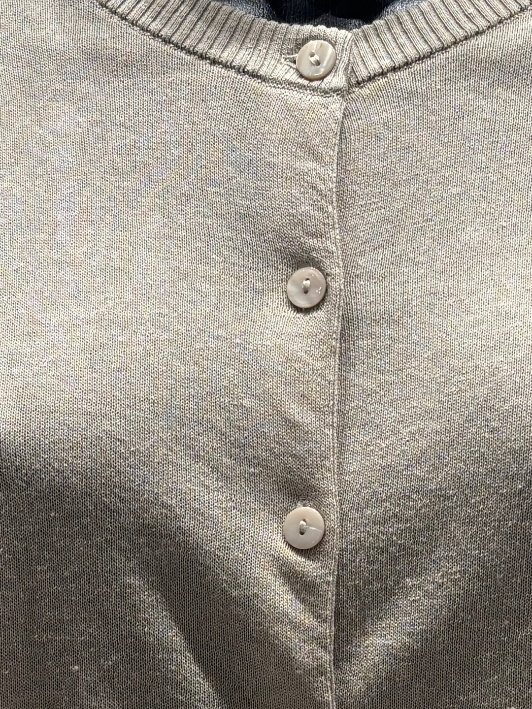 Lyocell linen V-neck cardigan sweater 92312