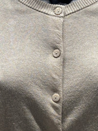 Lyocell linen V-neck cardigan sweater 92312