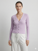 100% Wool, Cardigan, Women's Sweater, Spring/Autumn A1608