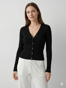 100% Wool, Cardigan, Women's Sweater, Spring/Autumn A1608