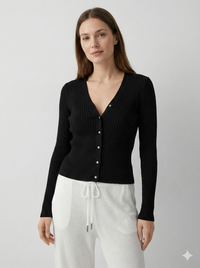 100% Wool, Cardigan, Women's Sweater, Spring/Autumn A1608