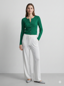 Pearl button cardigan A8911