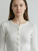 Pearl button cardigan A8911