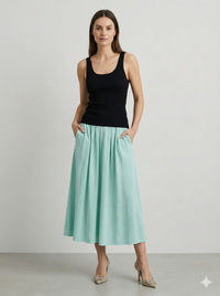 Double-pocket knitted skirt art. 23523