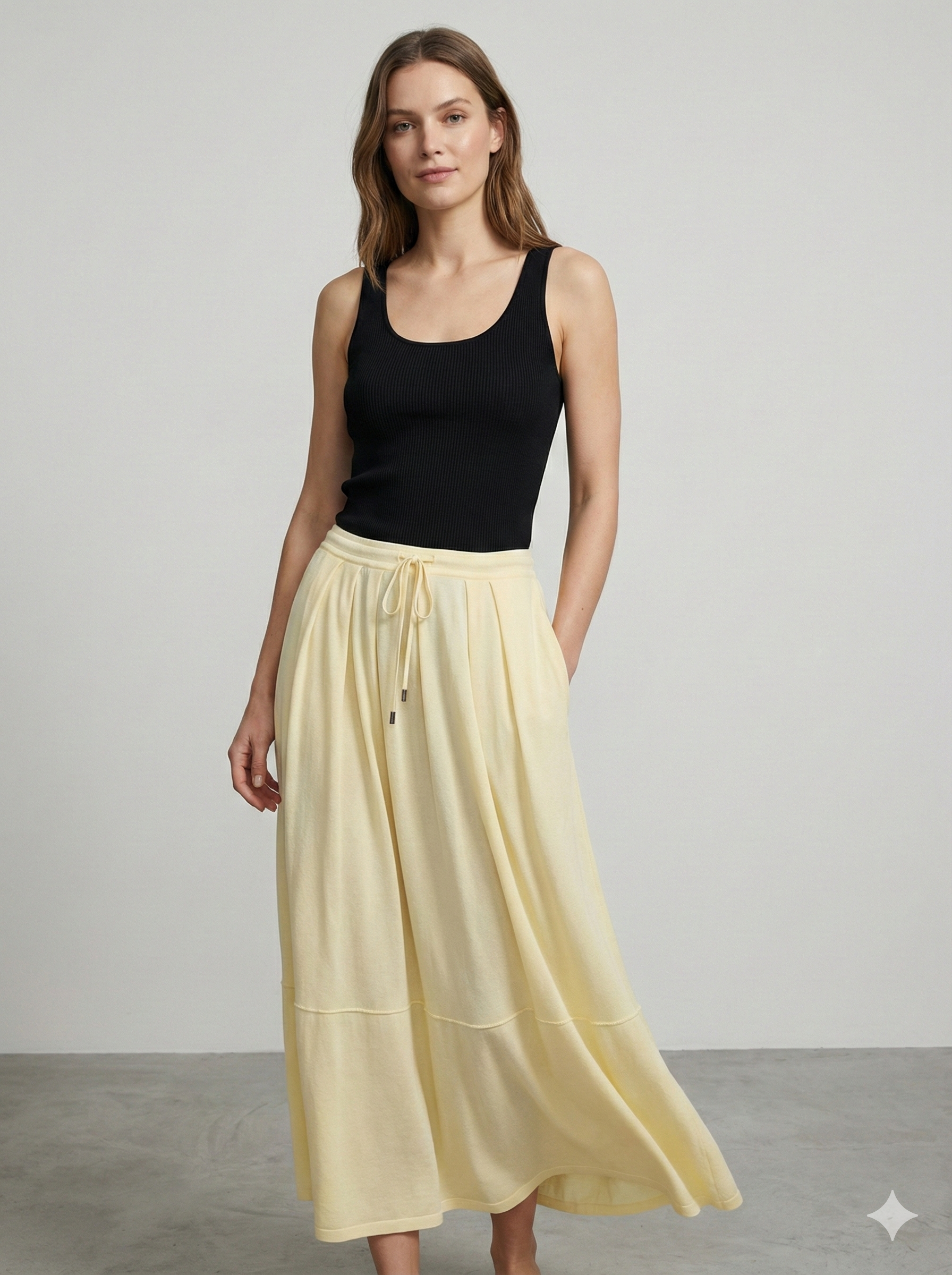 Double-pocket knitted skirt art. 23523