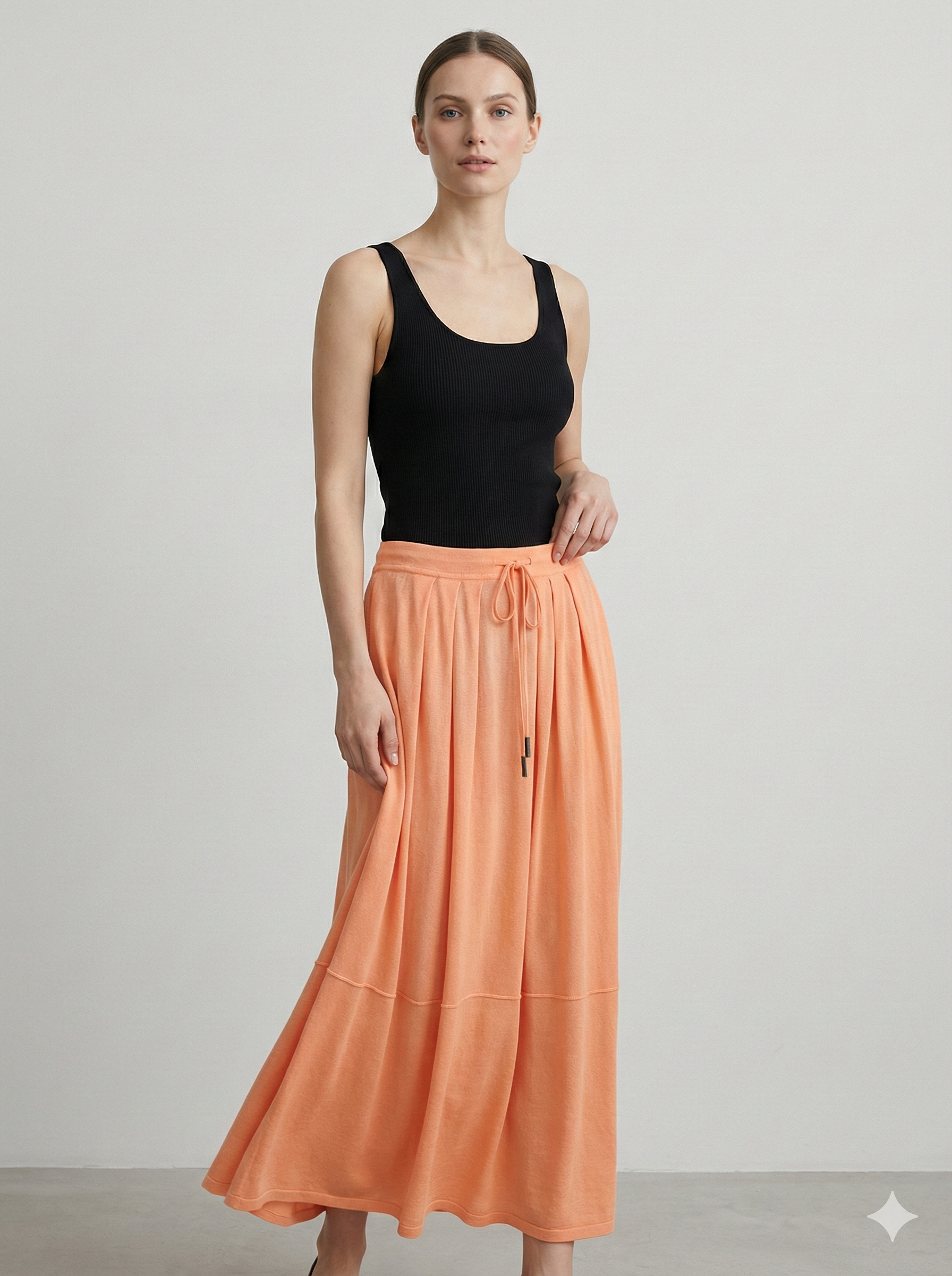 Double-pocket knitted skirt art. 23523