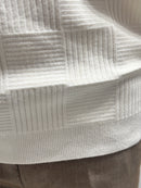 Men's crew-neck Jacquard sweater H031