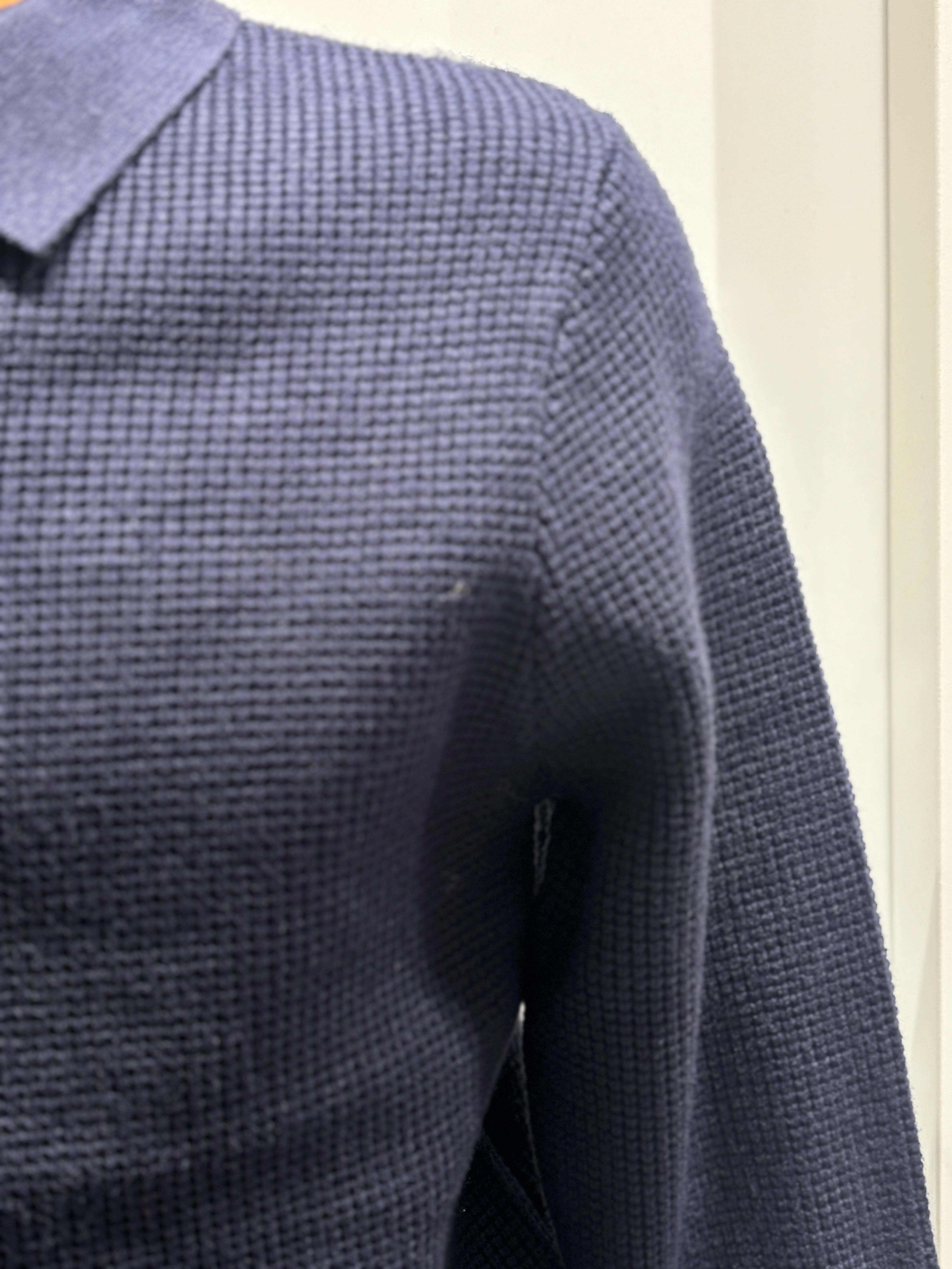 Men's Lapel Jacquard Sweater H016