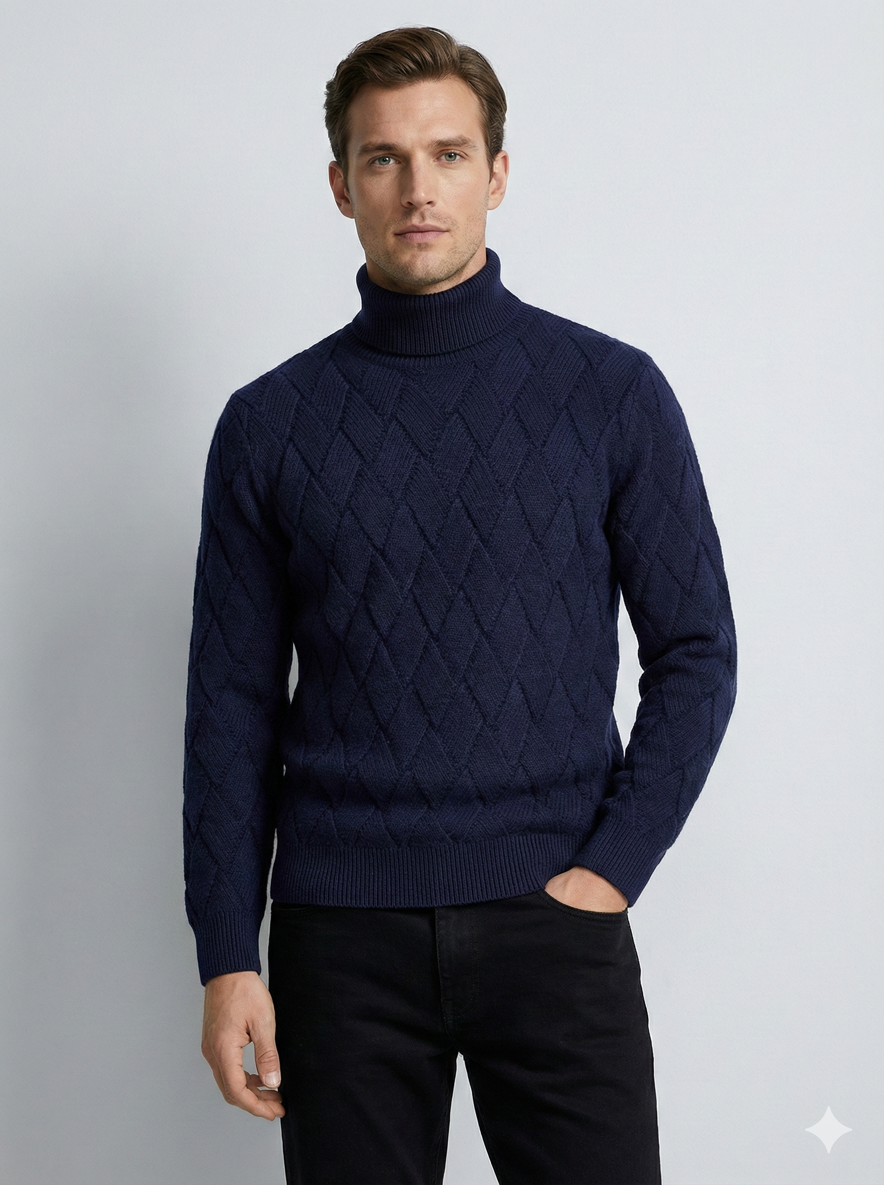 Men's Zipper Cardigan Sweater H037