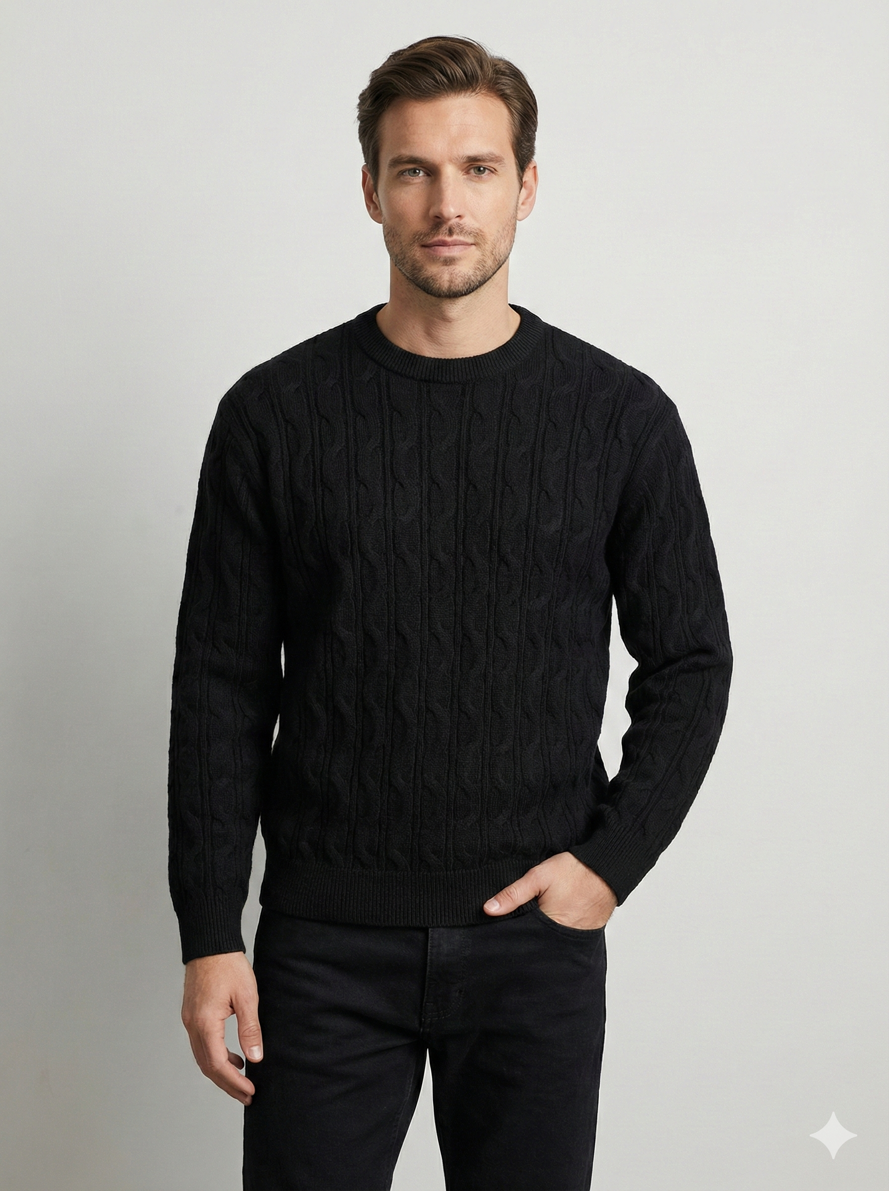 Men's Zipper Cardigan Sweater H025