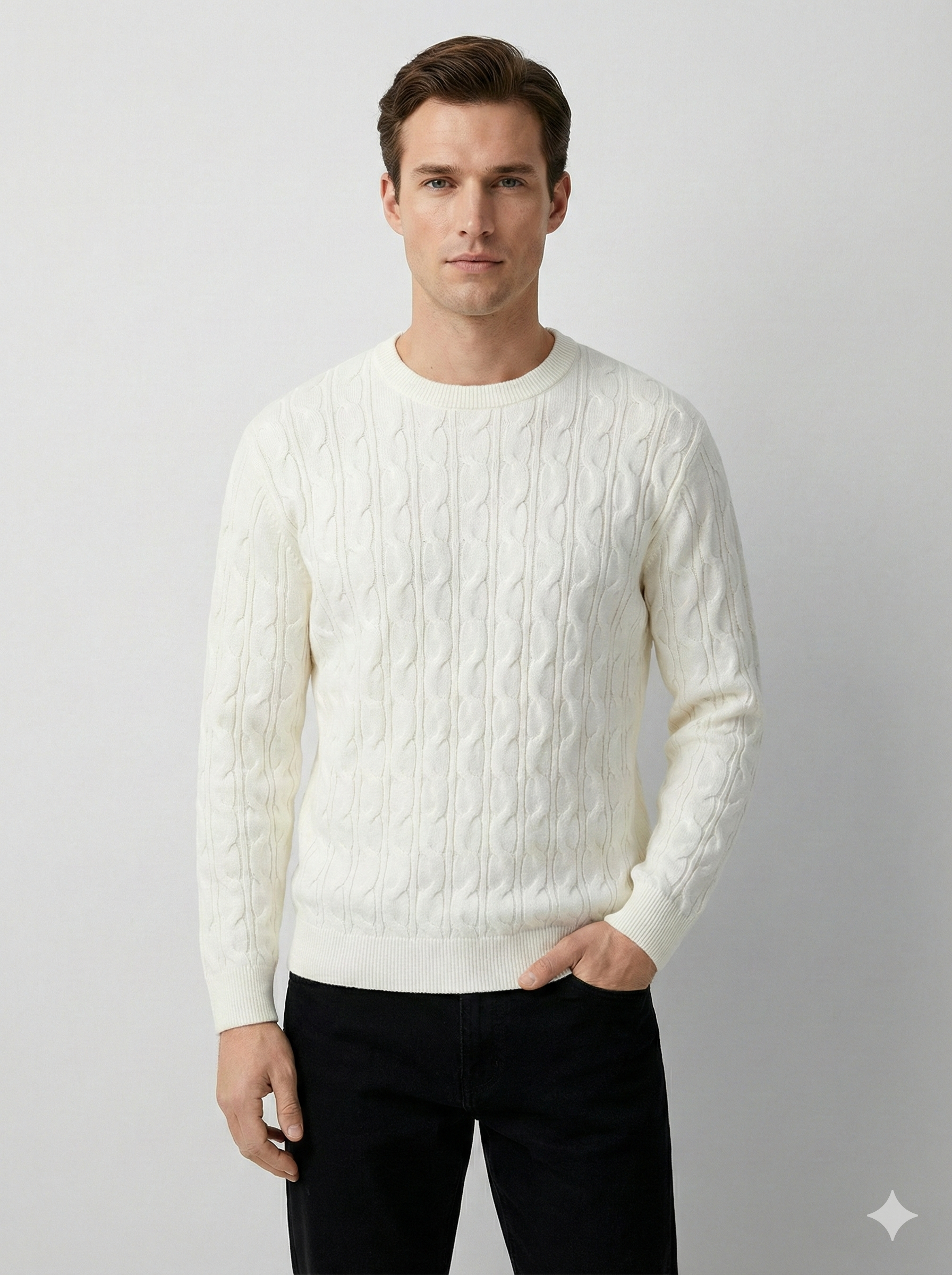 Men's Zipper Cardigan Sweater H025