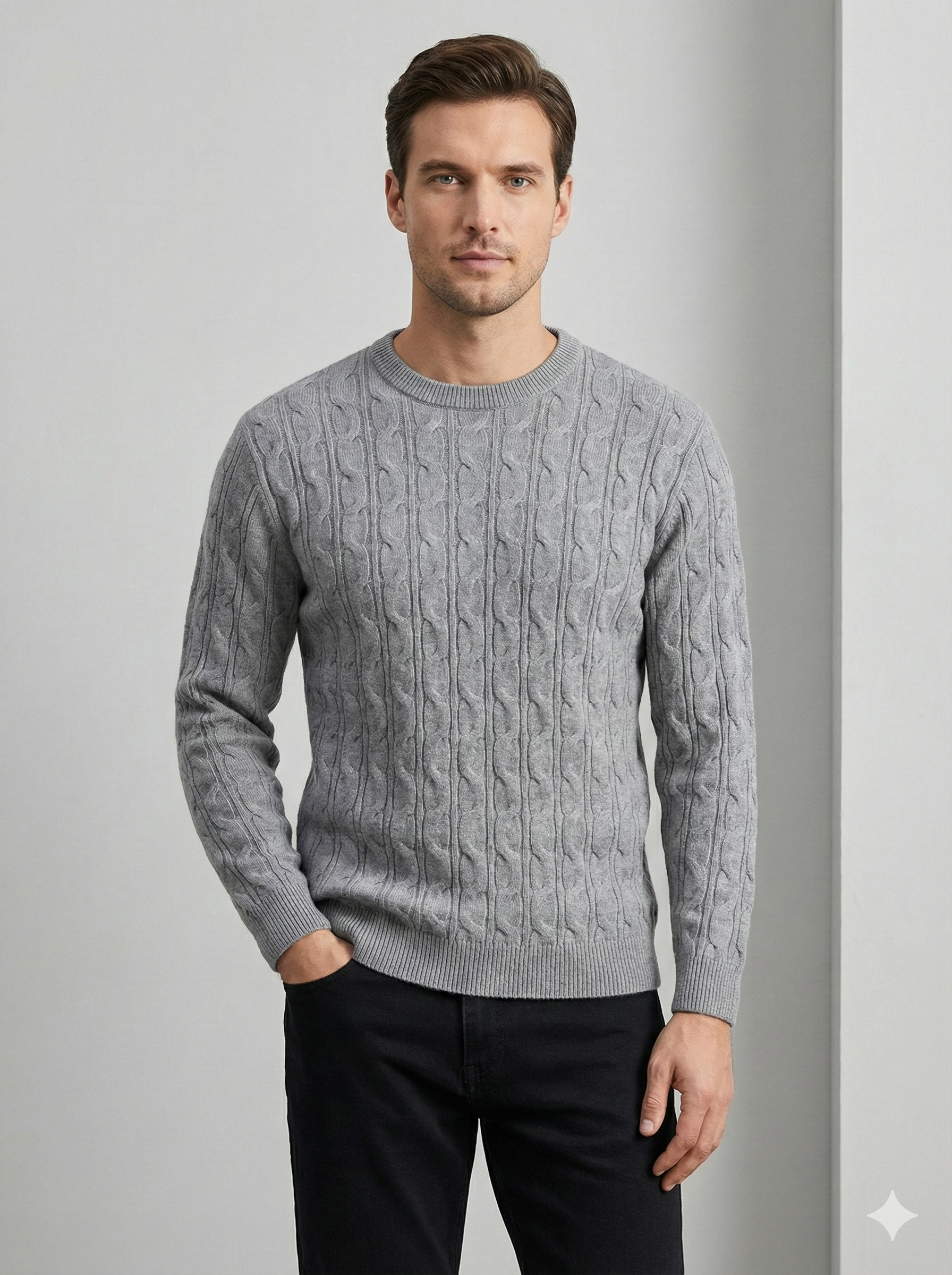 Men's Zipper Cardigan Sweater H025
