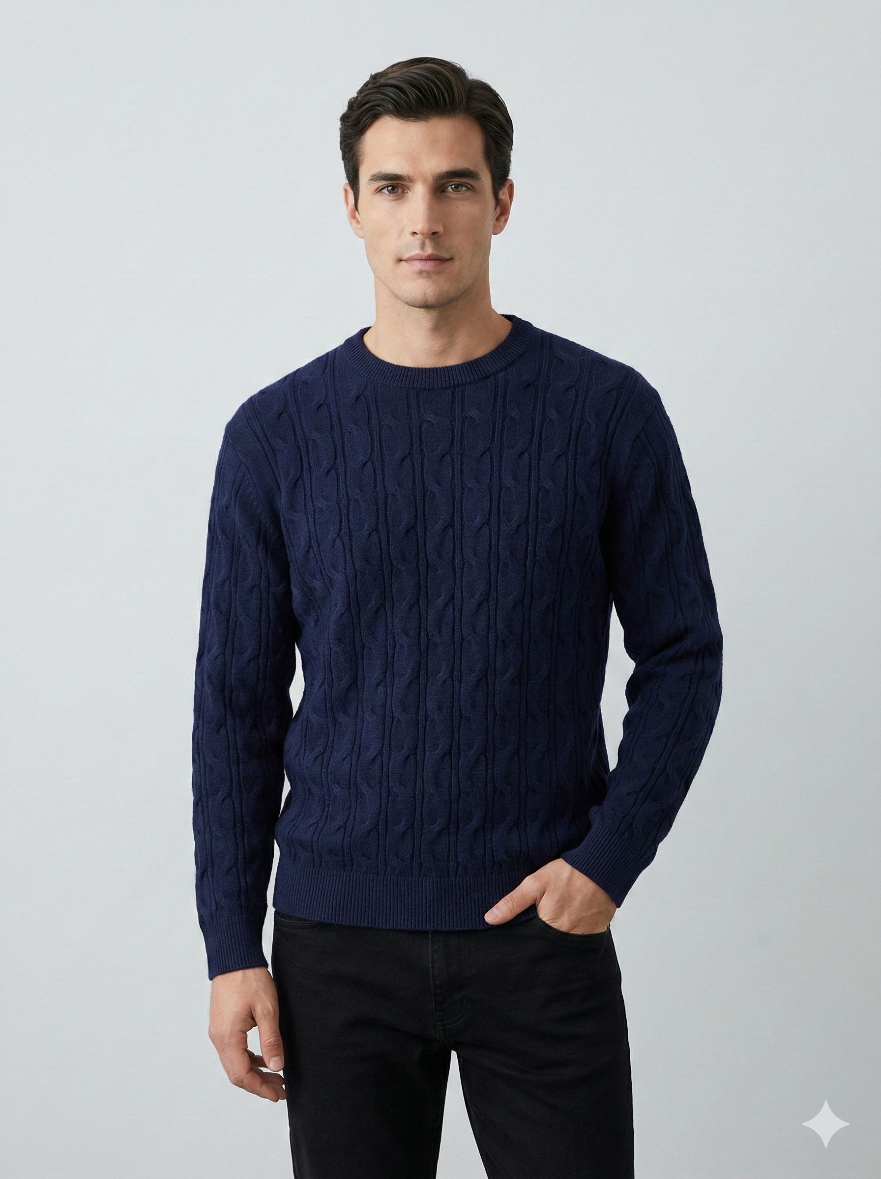 Men's Zipper Cardigan Sweater H025