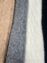 Like Alpaca style, short-sleeved long twisted rope sweater art  HZ907