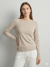 Crew-neck long sleeves base sweater rc063
