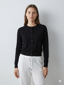 Spring/Summer Long-Sleeved Sleeveless Crew Neck Sweater 95502