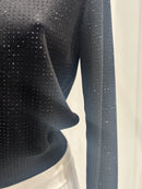 Spring/Summer Long-Sleeved Sleeveless Crew Neck Sweater 95502