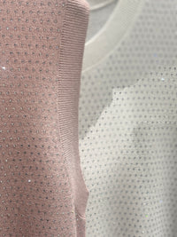 Spring/Summer Long-Sleeved Sleeveless Crew Neck Sweater 95502