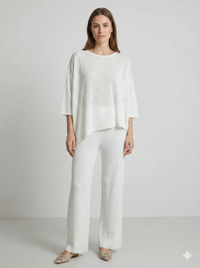 Spring/Summer V-neck Short-sleeved Women's Sweater H6828