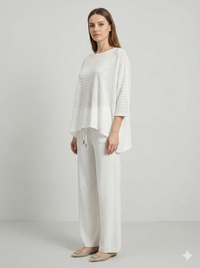 Spring/Summer V-neck Short-sleeved Women's Sweater H6828