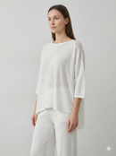 Spring/Summer V-neck Short-sleeved Women's Sweater H6828