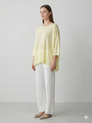 Spring/Summer V-neck Short-sleeved Women's Sweater H6828