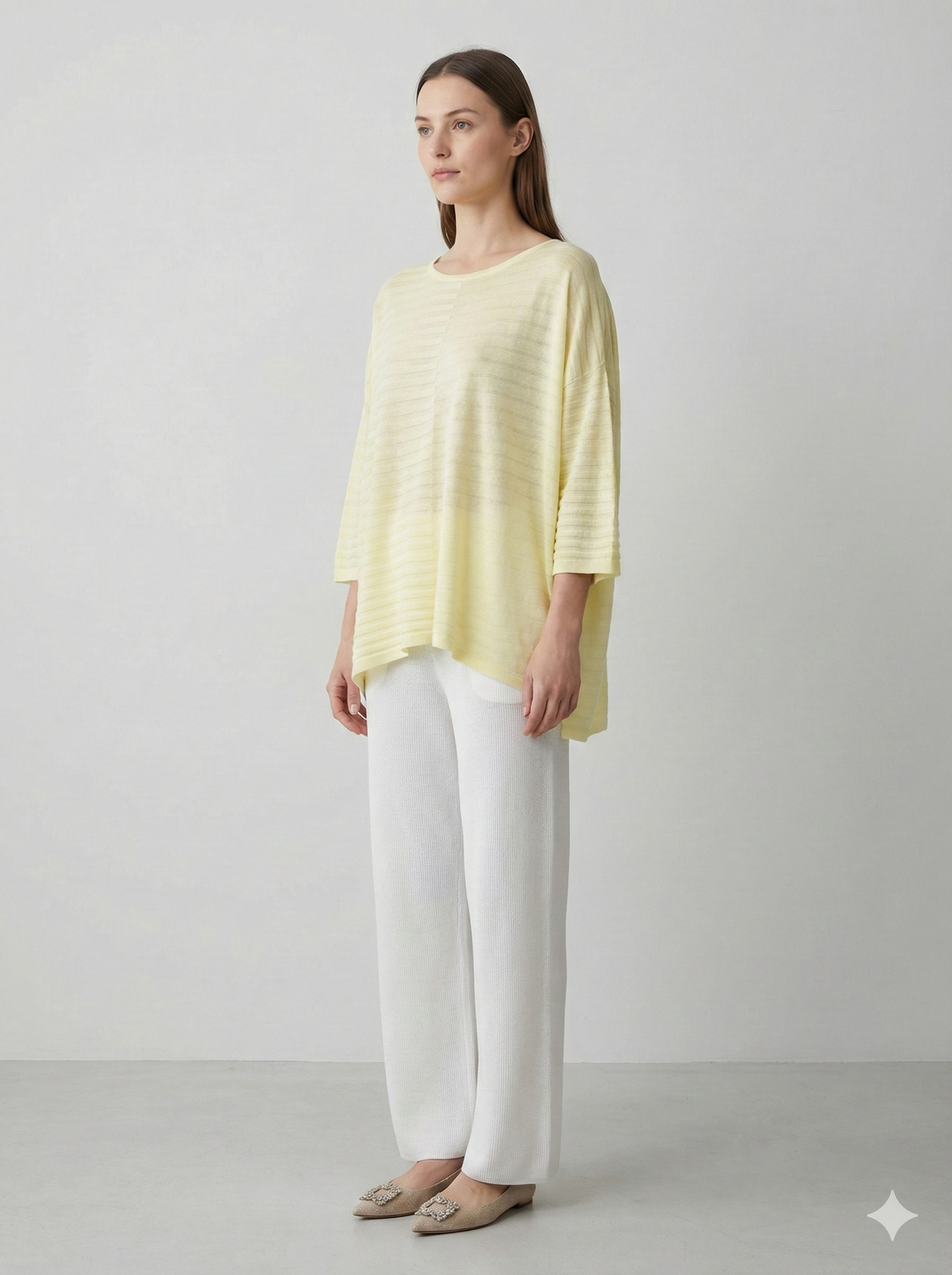 Spring/Summer V-neck Short-sleeved Women's Sweater H6828